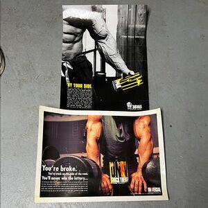 🔥Bodybuilding Motivational Posters bundle of 2 Animal posters